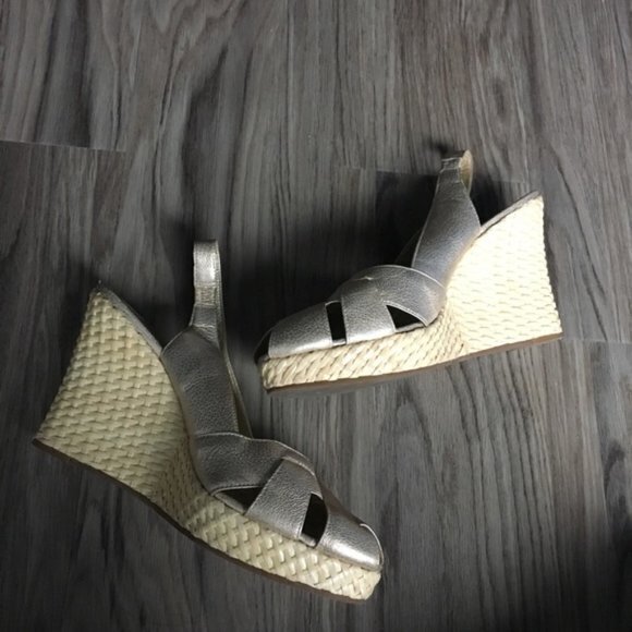 Via Spiga Wedge 4” Heels espadrilles Sandals - Picture 2 of 6